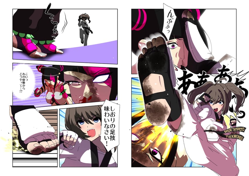 han juri and tatemoto shiori (original and 2 more) drawn by nao_(user_yscg3873)