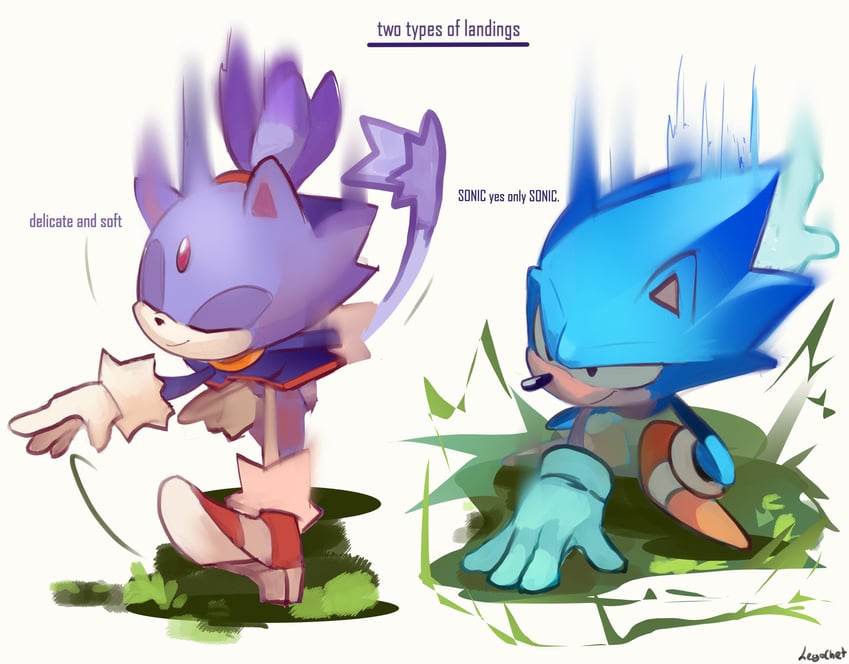 sonic the hedgehog, blaze the cat, and classic sonic (sonic and 1 more) drawn by legochet