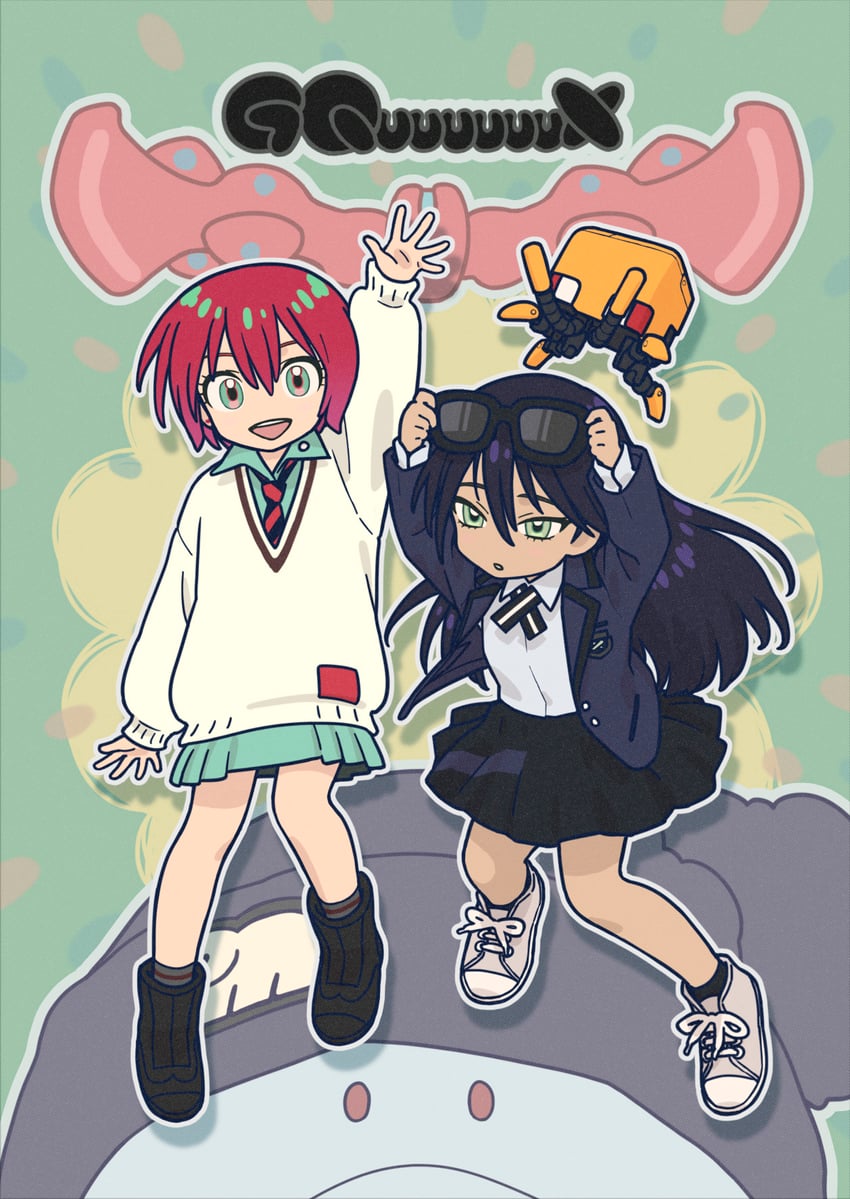 amate yuzuriha, haro, nyaan, and conch (gundam and 1 more) drawn by rustle