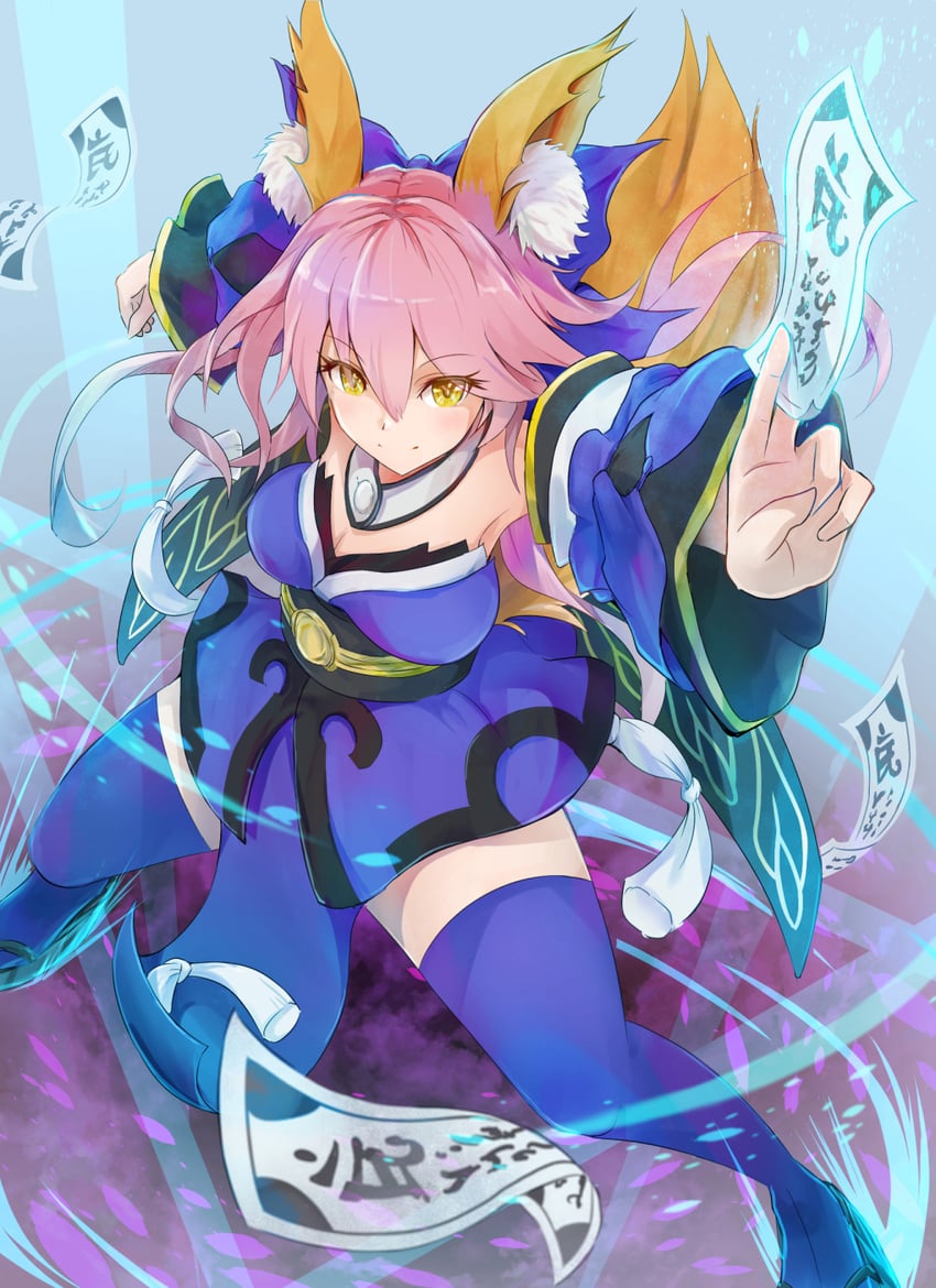 tamamo and tamamo no mae (fate and 2 more) drawn by yatsu_(yatsu_a_yatsu)