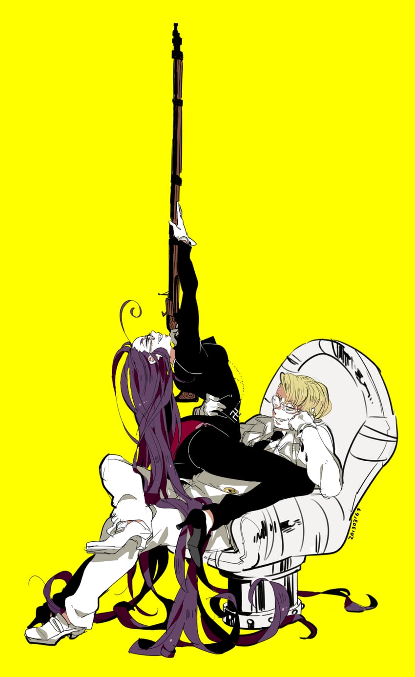 rip van winkle and major (hellsing) drawn by kinako_(marubotan)