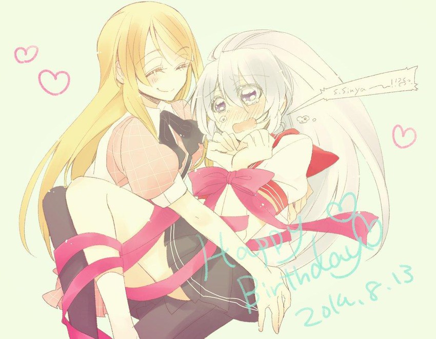banba mahiru and hanabusa sumireko (akuma no riddle) drawn by sorato_(astllatte)