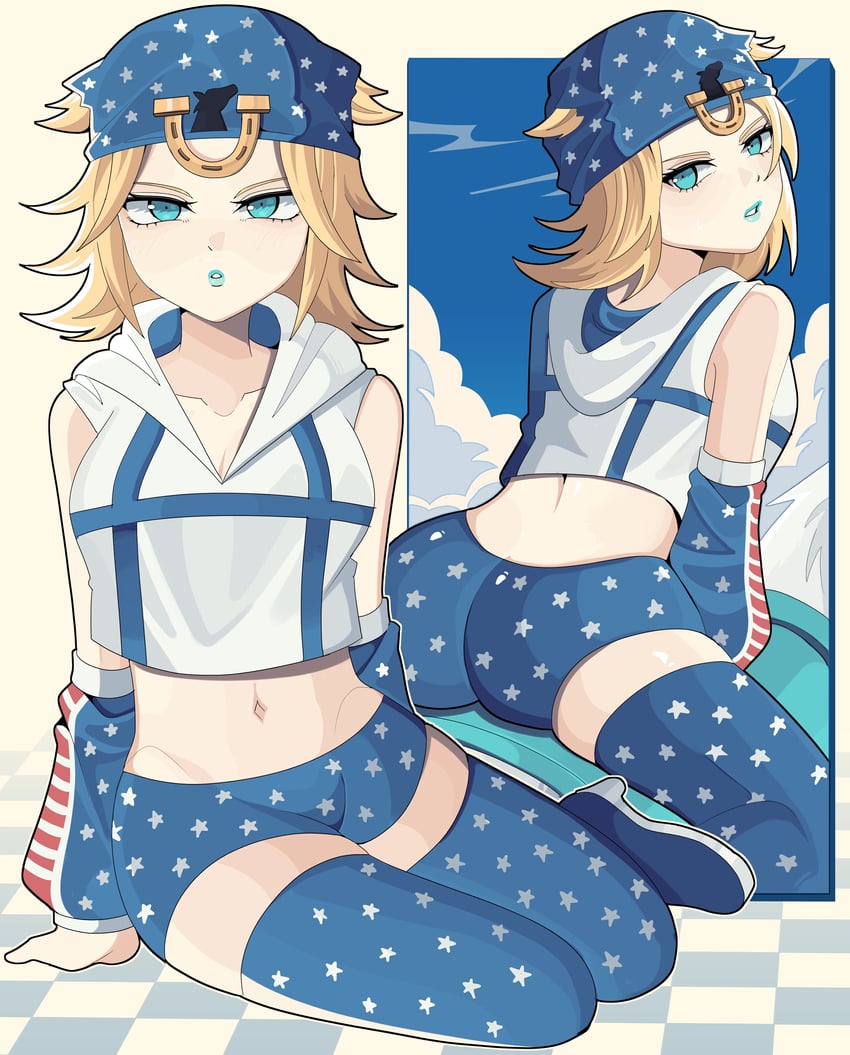 johnny joestar (jojo no kimyou na bouken and 1 more) drawn by bobamiruku