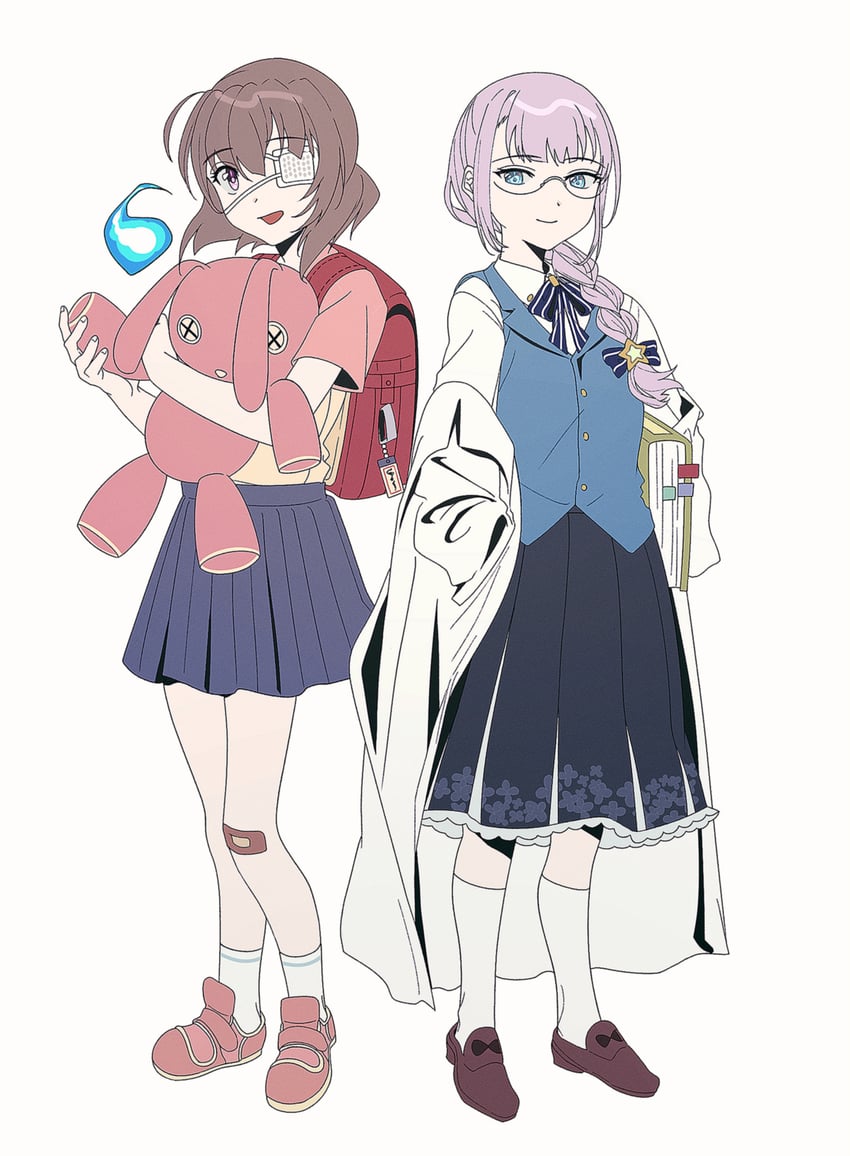 hiiragi kozue and higuchi seika (heaven burns red) drawn by kjhg1108