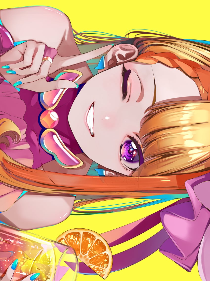 hijiri ageha and cure butterfly (precure and 1 more) drawn by yuutarou_(fukiiincho)