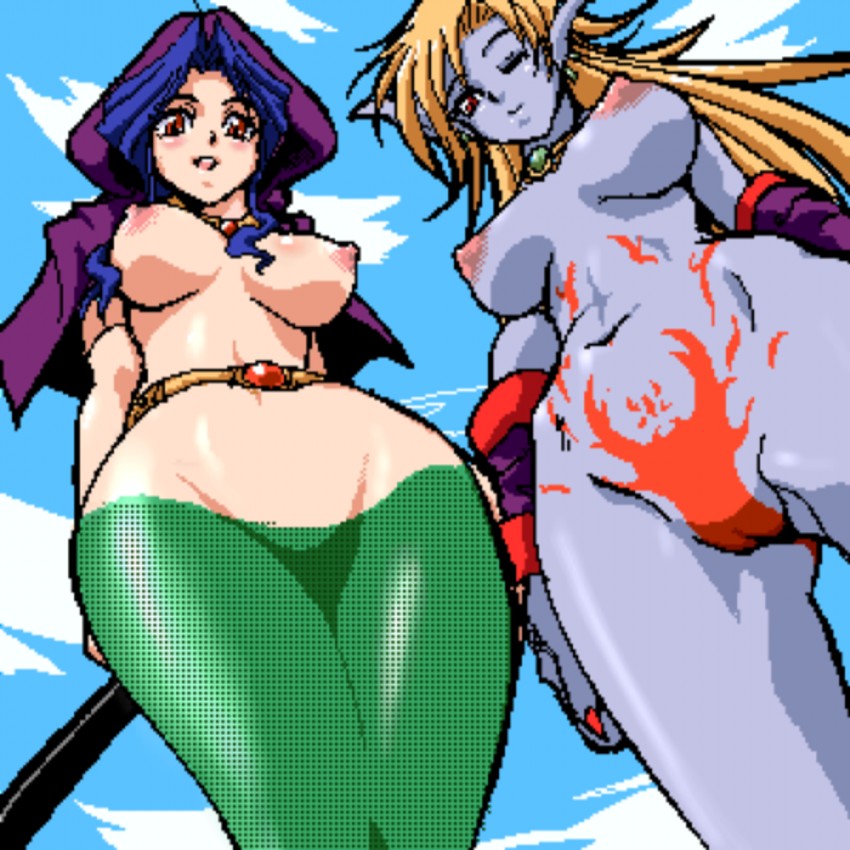 rinpoo chuan and deis (breath of fire and 1 more) drawn by tomoshibi_hidekazu