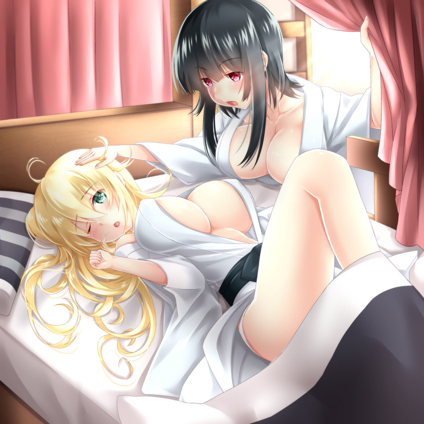 atago and takao (kantai collection) drawn by baretto_(firearms_1)