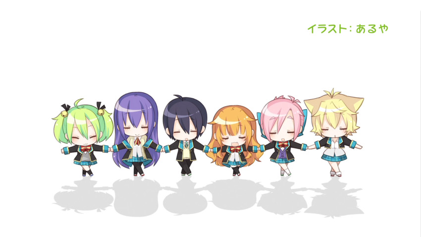 amatsuka megumi, amatsuka mao, sumeragi shion, kirara bernstein, kannazuki tamaki, and 1 more (gj-bu) drawn by aruya_(flosrota)