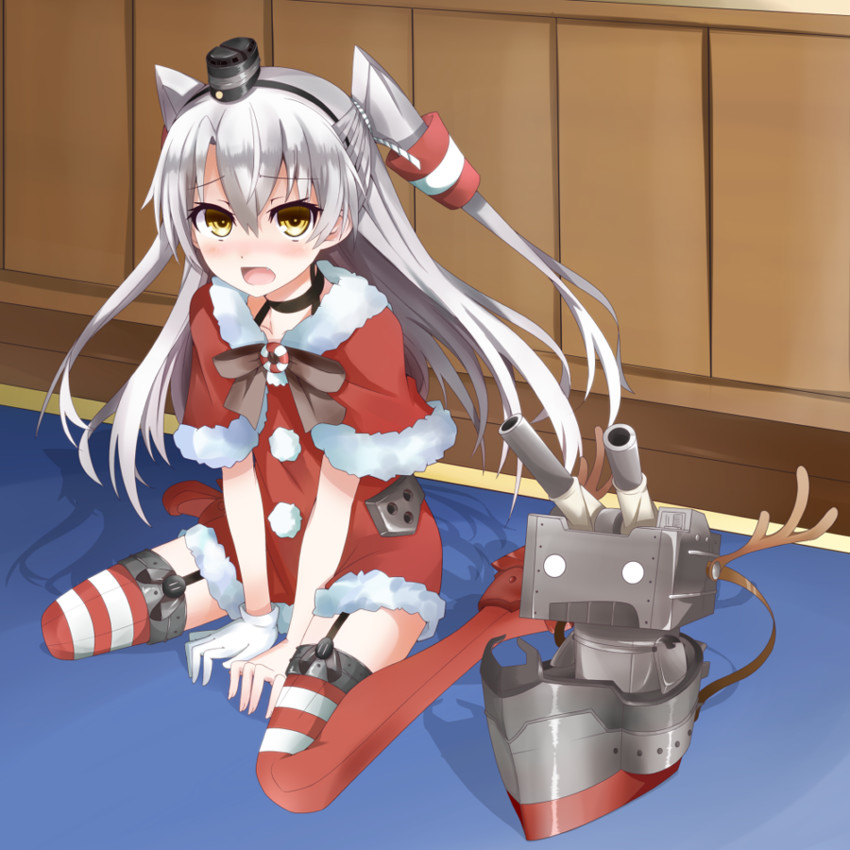 amatsukaze and rensouhou-kun (kantai collection) drawn by komori_kuzuyu