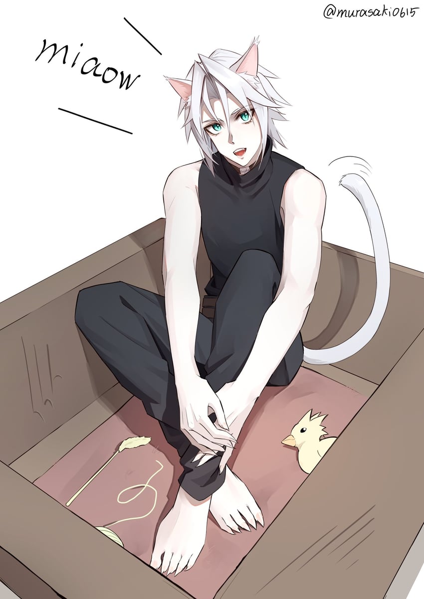 sephiroth (final fantasy and 2 more) drawn by zi_(murasaki0615)