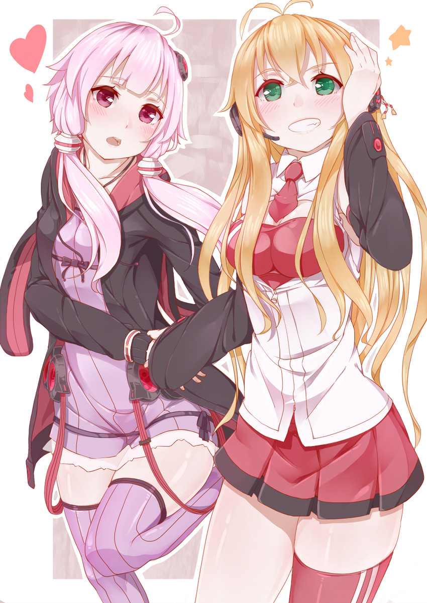 yuzuki yukari and tsurumaki maki (vocaloid and 1 more) drawn by yuirimo