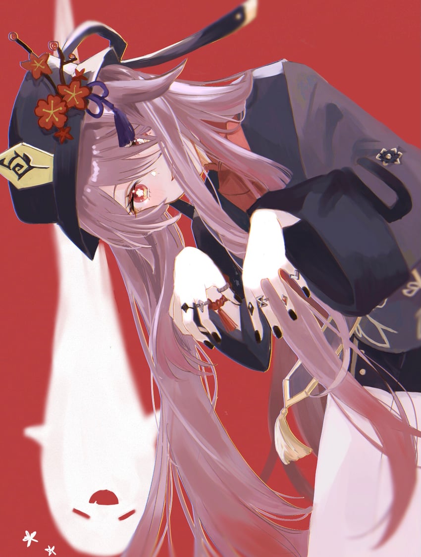 hu tao and boo tao (genshin impact) drawn by asa_(1asa-0-asa1)