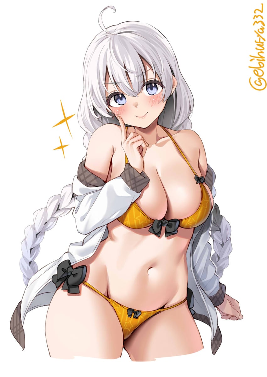 kizuna akari (vocaloid and 1 more) drawn by ebifurya