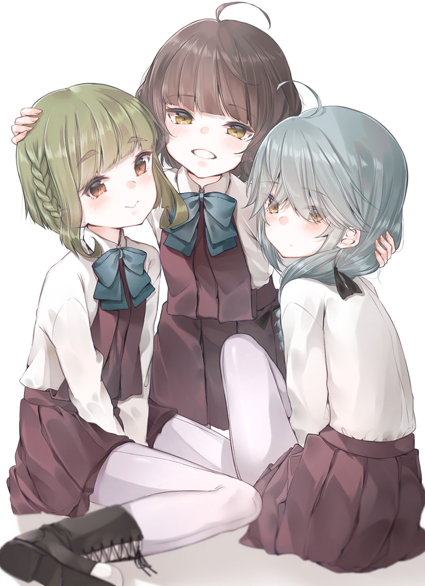takanami, kishinami, and hamanami (kantai collection) drawn by kanae_(inorin05kanae)