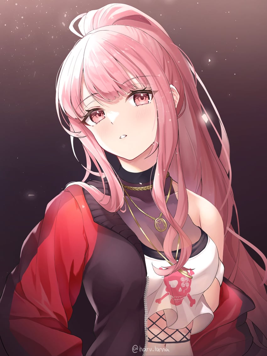 mori calliope (hololive and 1 more) drawn by harukix