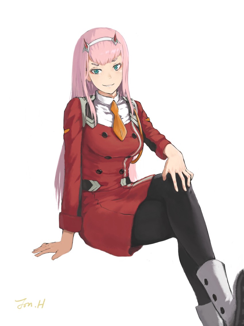 zero two (darling in the franxx) drawn by jonathan_h