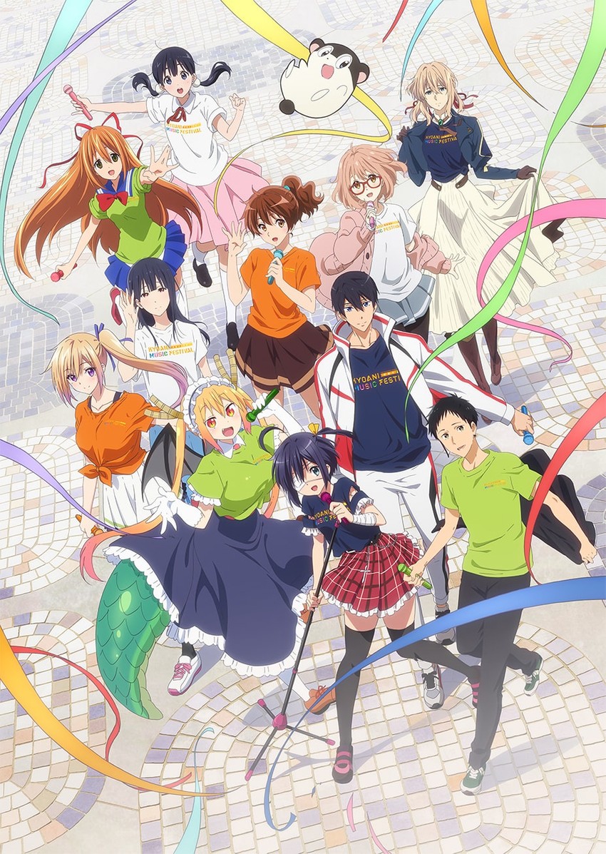 takanashi rikka, tohru, yoroizuka mizore, violet evergarden, kitashirakawa tamako, and 5 more (kobayashi-san chi no maidragon and 11 more)