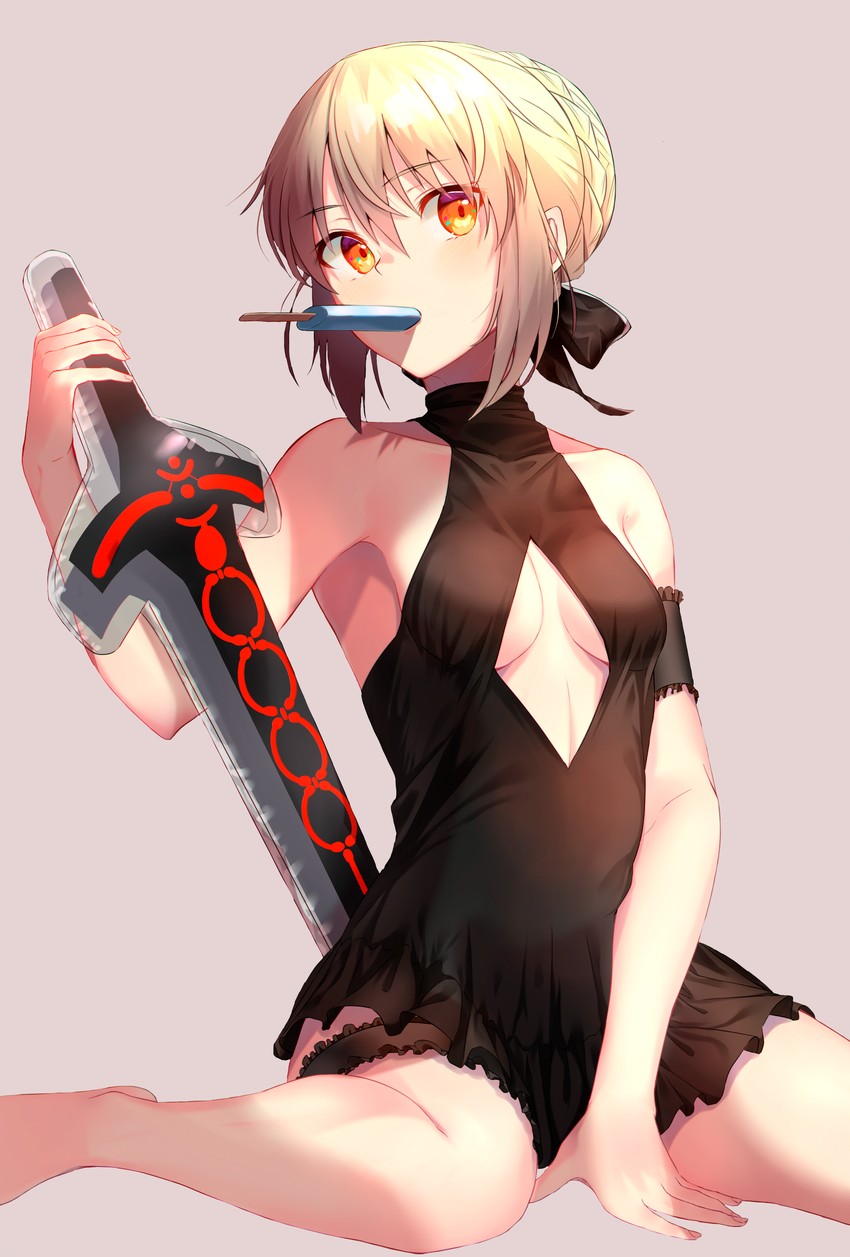 artoria pendragon and saber alter (fate and 1 more) drawn by jun_(aousa0328)