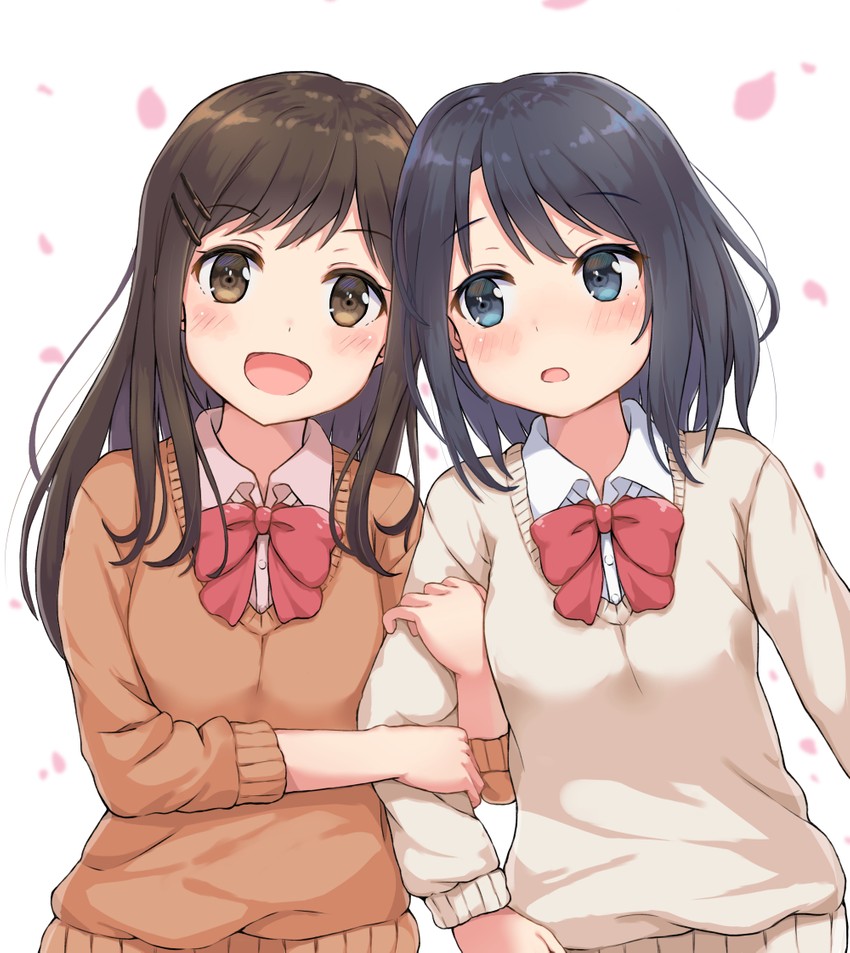 adachi sakura and shimamura hougetsu (adachi to shimamura) drawn by yotsushi