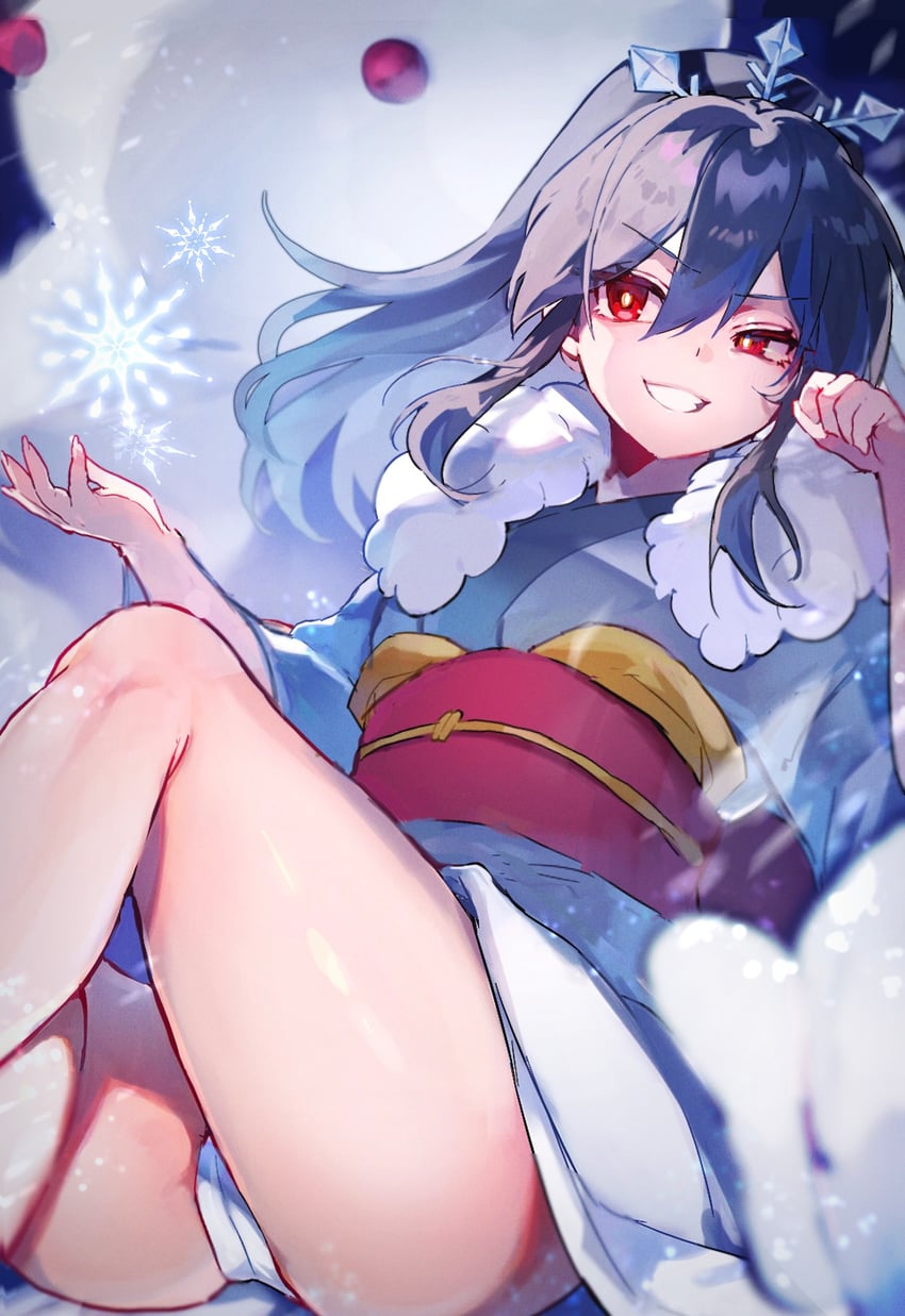 goku fubukihime (youkai watch and 1 more) drawn by kmnk_(kumanuko)