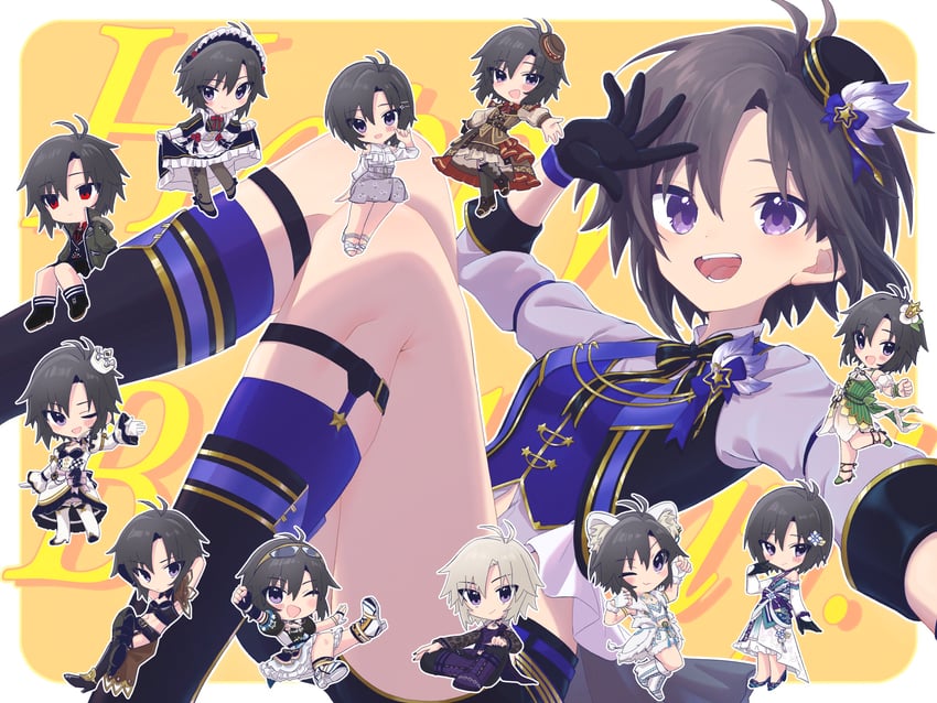 kikuchi makoto (idolmaster and 2 more) drawn by ayuko_ammobium