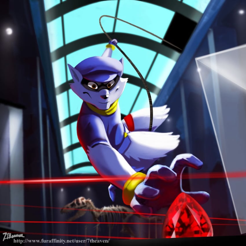 sly cooper (sly cooper) drawn by 7th_art_forge
