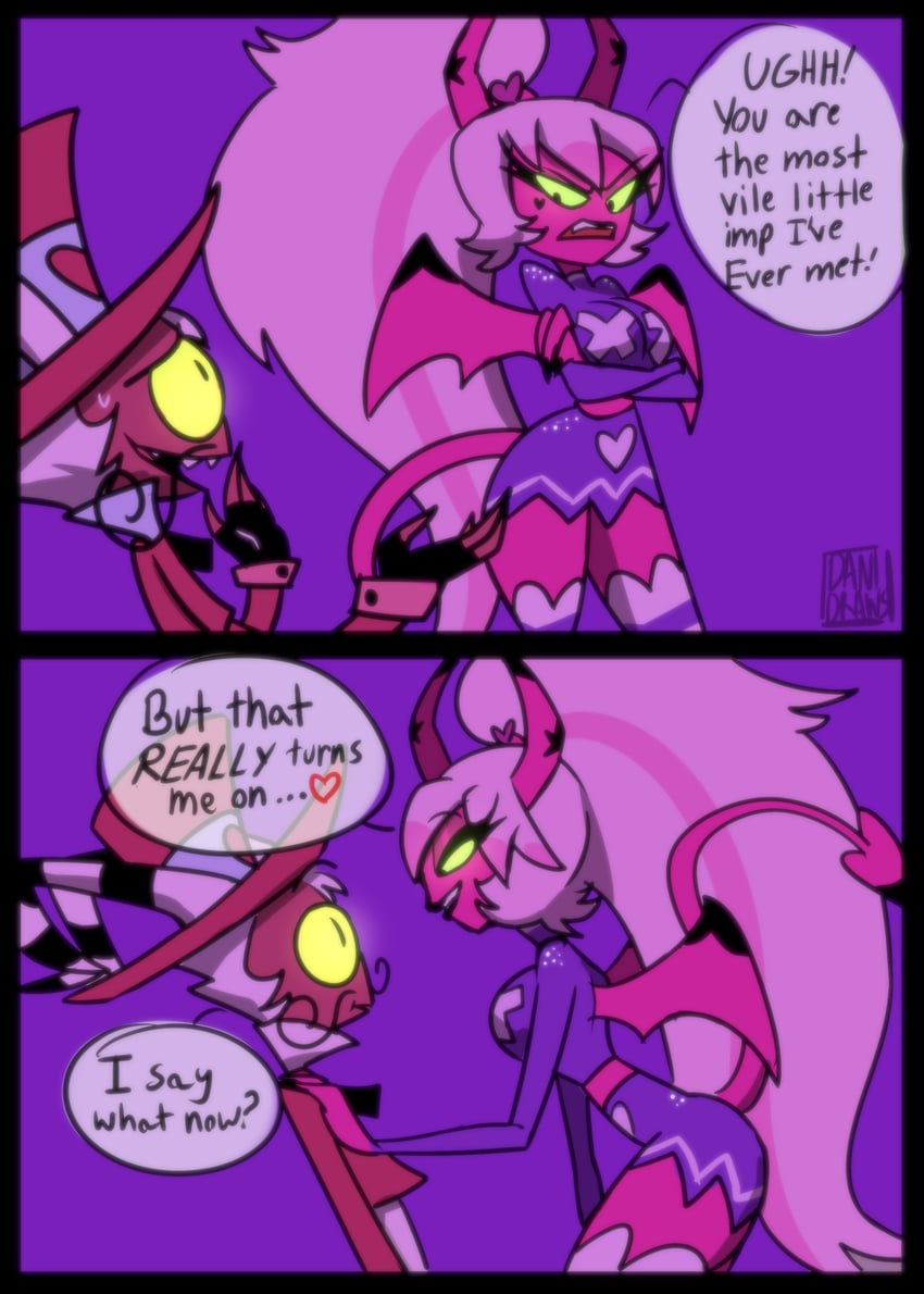 verosika mayday and wally wackford (helluva boss) drawn by danidraws