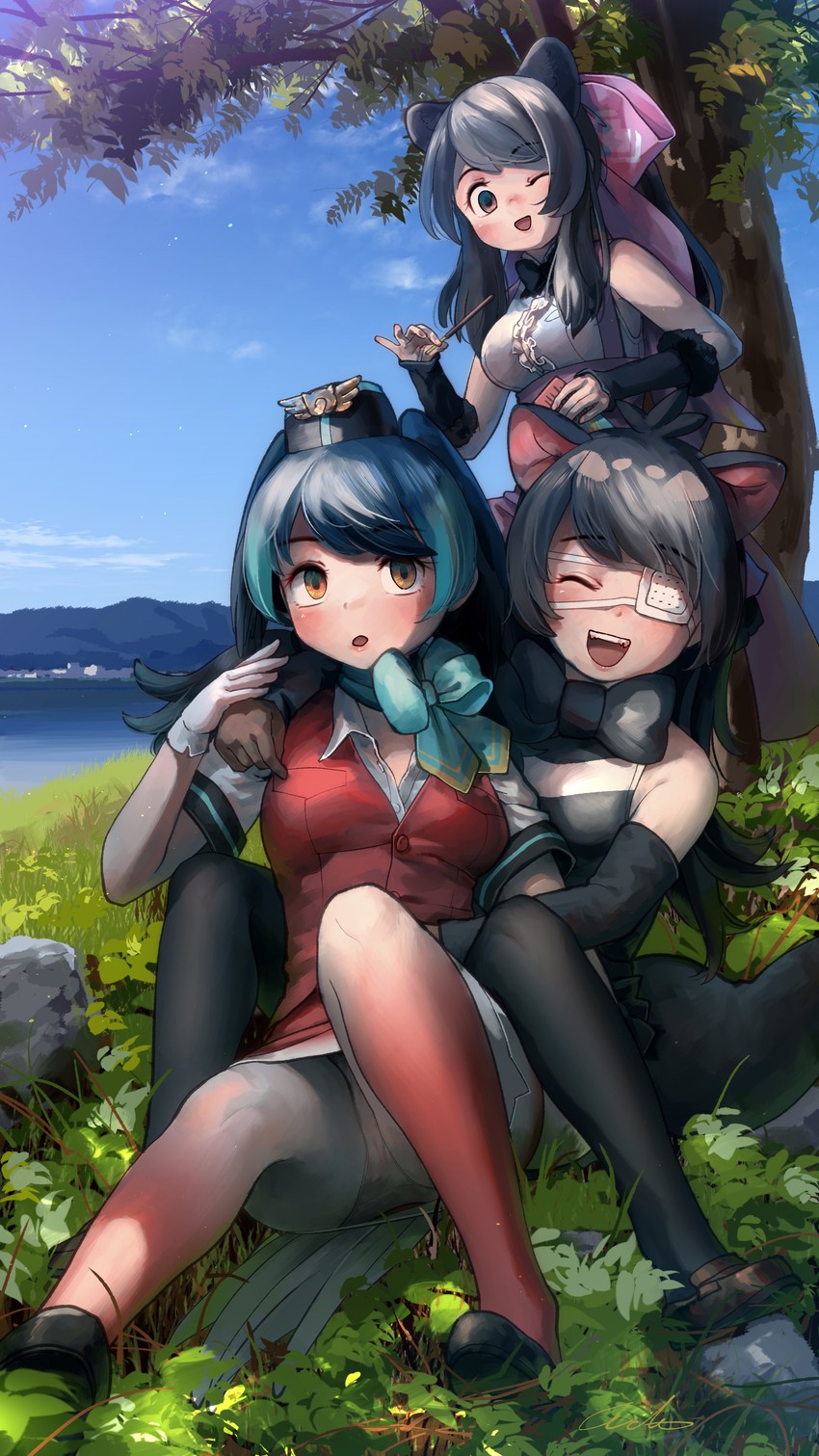 australian devil, bergman's bear, and passenger pigeon (kemono friends) drawn by welt_(kinsei_koutenkyoku)