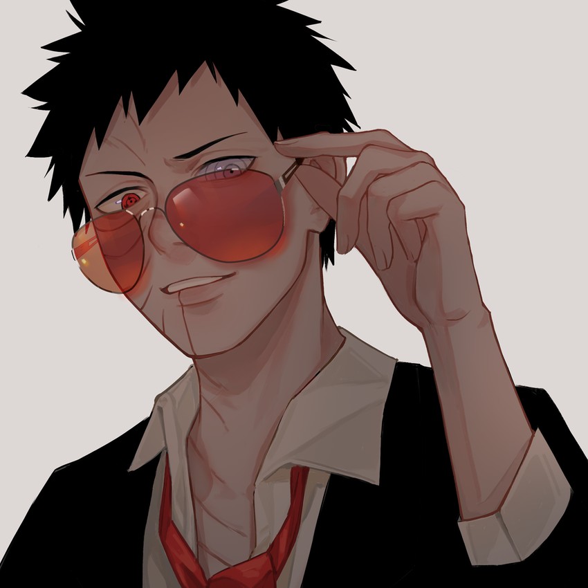 uchiha obito (naruto and 1 more) drawn by datomato