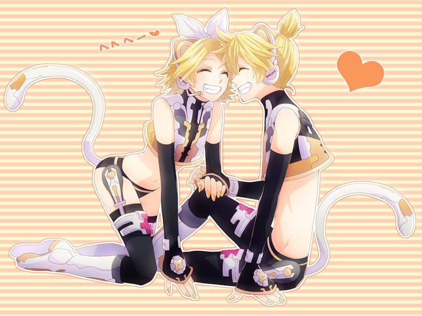 kagamine rin, kagamine len, and kaito (vocaloid and 2 more) drawn by irono_(irtyu)