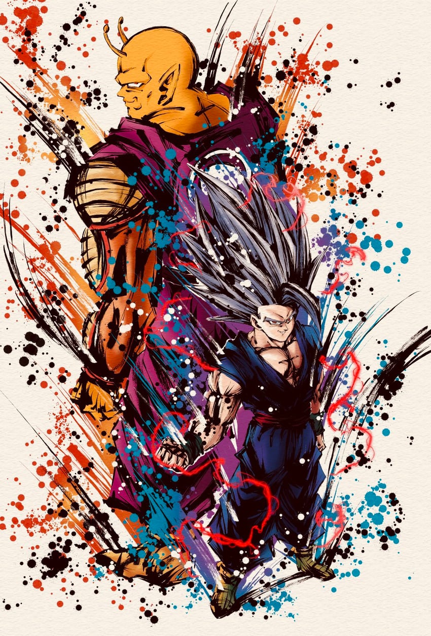 son gohan, piccolo, gohan beast, and orange piccolo (dragon ball and 2 more) drawn by spmjg7