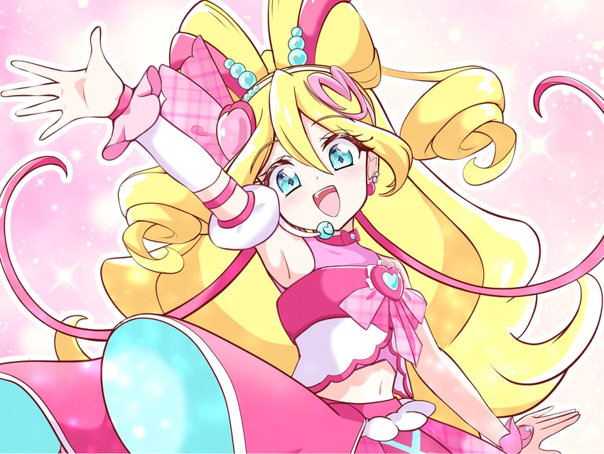 sakura uta and cure idol (precure and 1 more) drawn by yasutarou