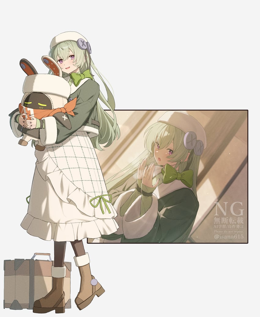 eous and corin wickes (zenless zone zero) drawn by isana615