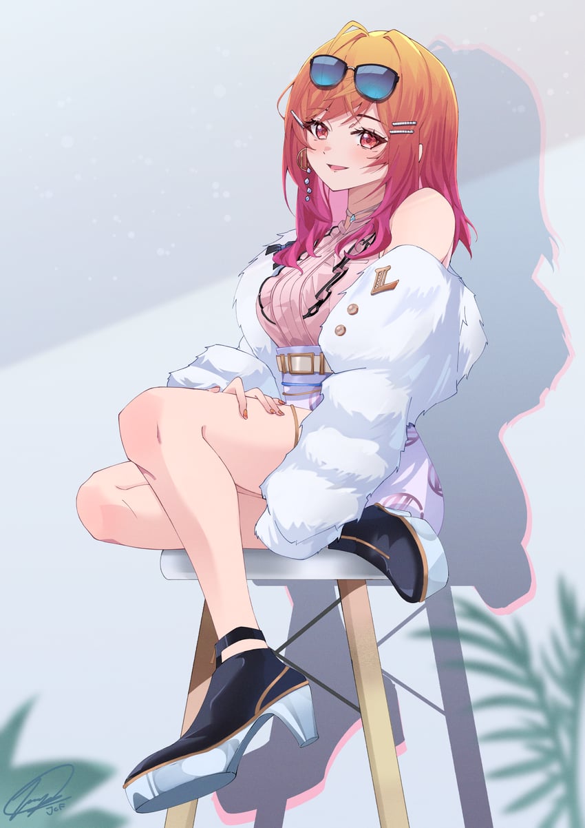 ichijou ririka (hololive and 1 more) drawn by jcf