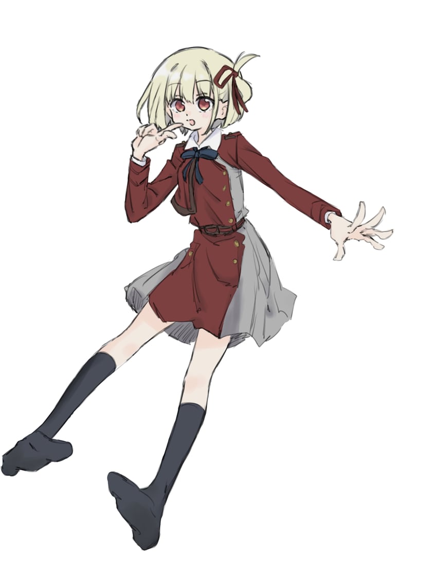 nishikigi chisato (lycoris recoil) drawn by syonosuke9573