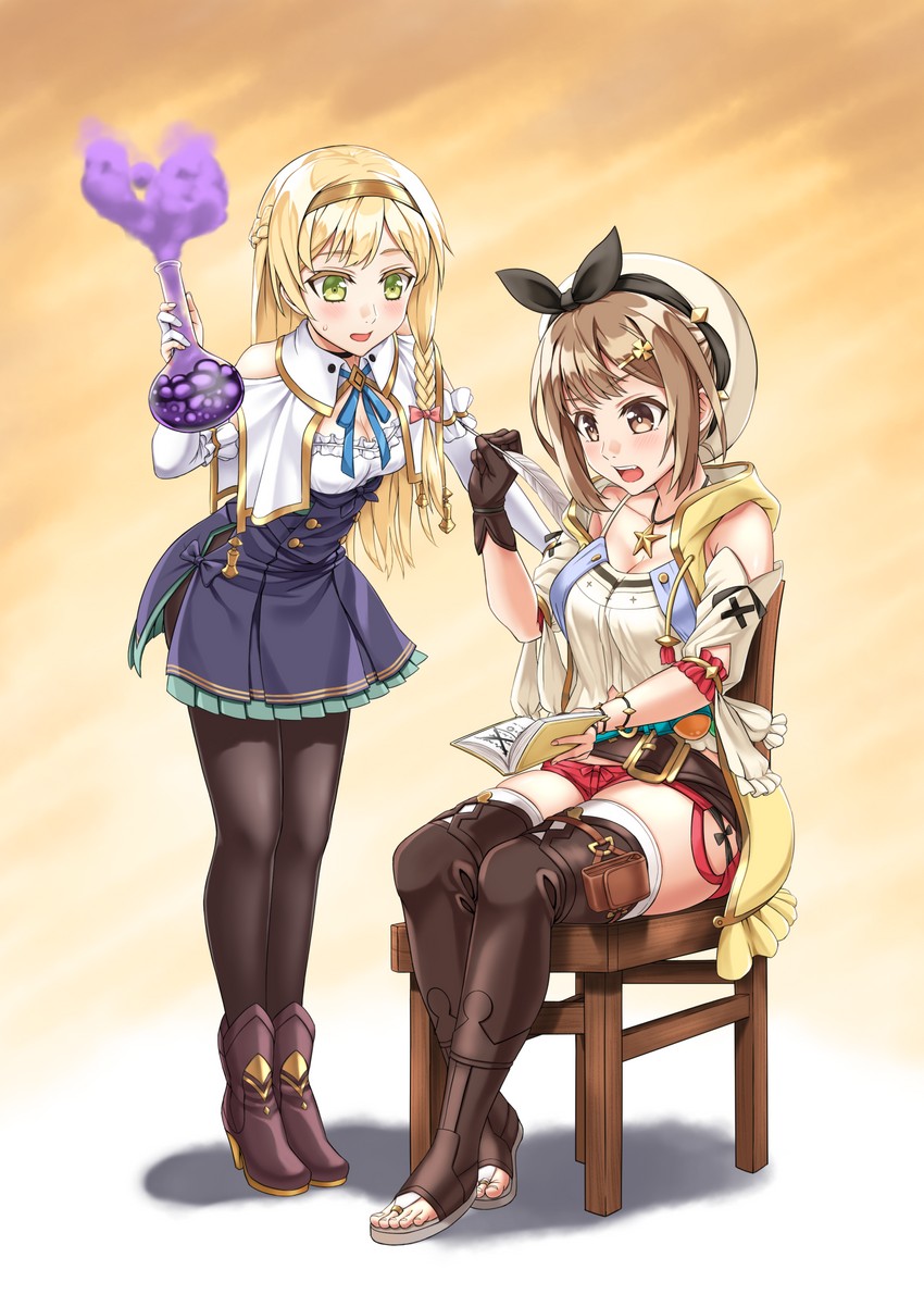 reisalin stout and klaudia valentz (atelier and 2 more) drawn by llebanna