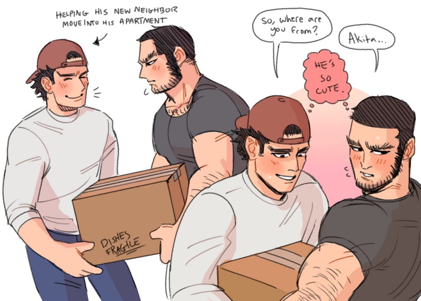 sugimoto saichi and tanigaki genjirou (golden kamuy) drawn by foazycozy