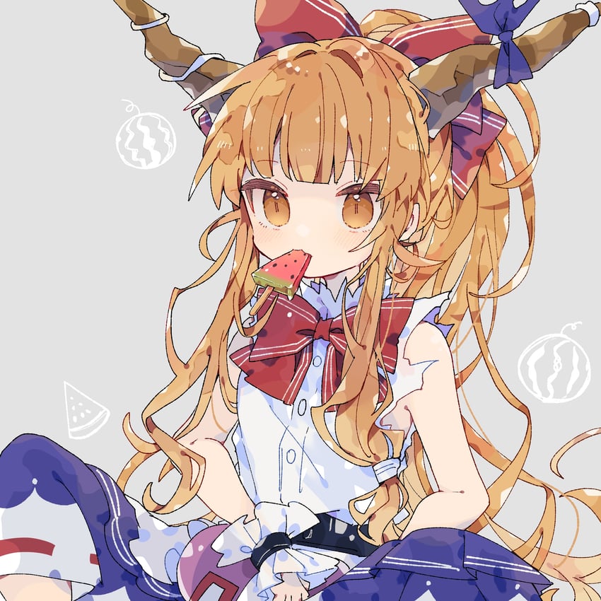 ibuki suika (touhou) drawn by nikorashi-ka