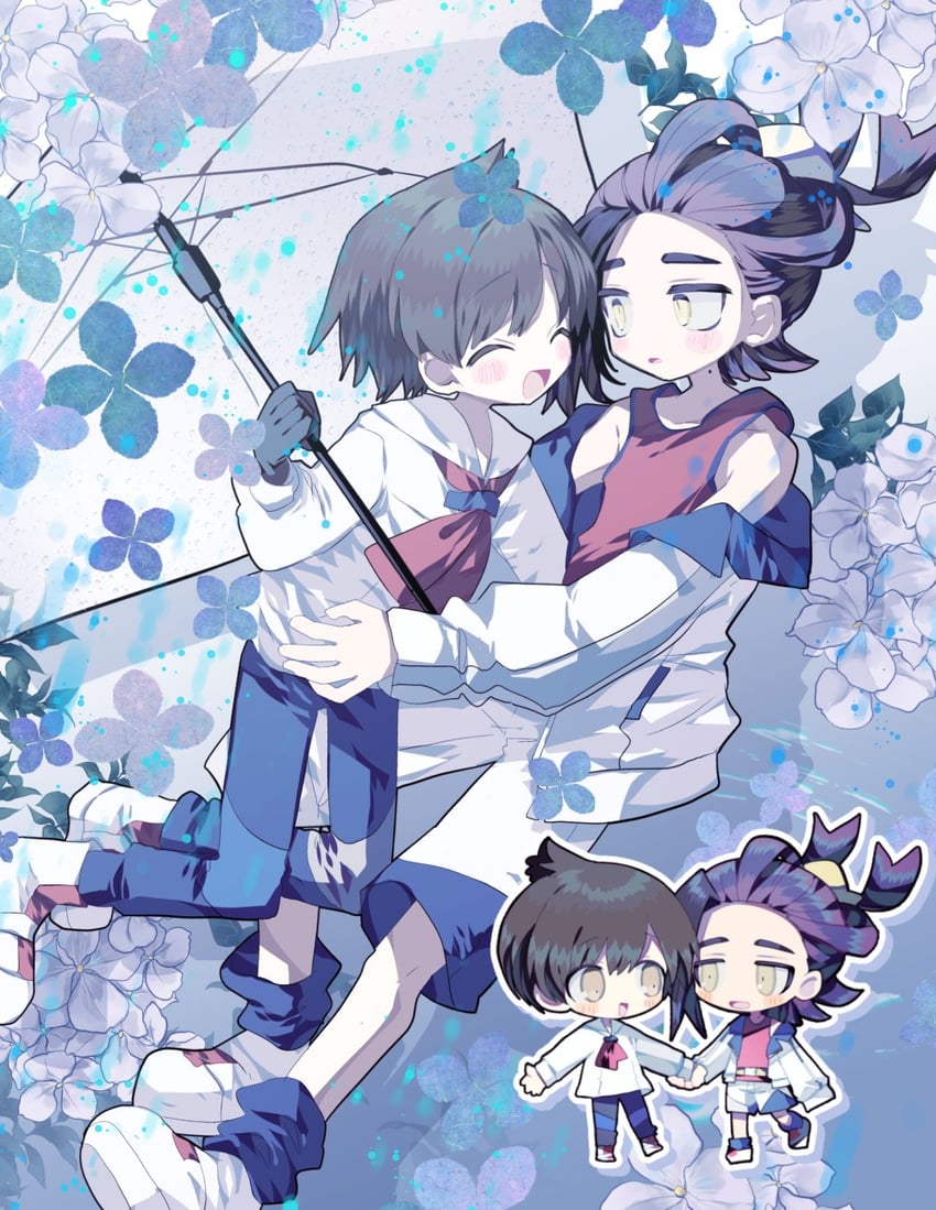 kieran and florian (pokemon and 1 more) drawn by pon1o_pnpn