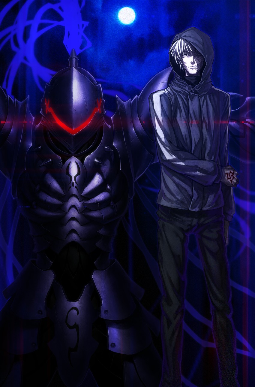 matou kariya and berserker (fate and 1 more) drawn by oyu_udon