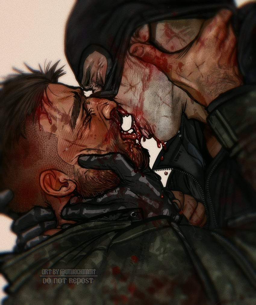 ghost and soap (call of duty and 1 more) drawn by umikochannart