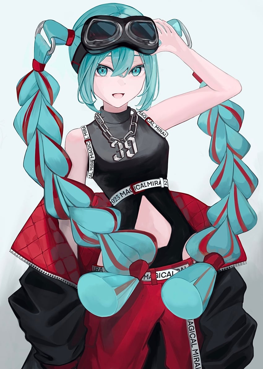hatsune miku and magical mirai miku (vocaloid and 1 more) drawn by ayuz1