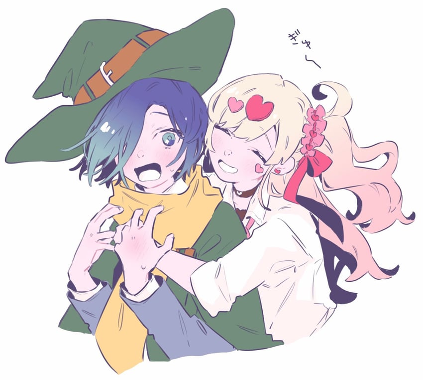 nakaji uto and kedarui aashii (kimi no koto ga dai dai dai dai daisuki na 100-nin no kanojo) drawn by notonoto_2