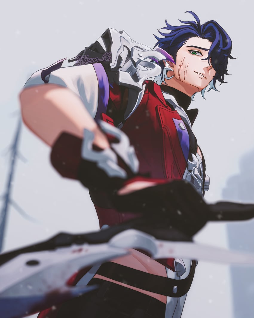 sampo koski (honkai and 1 more) drawn by tksm_66