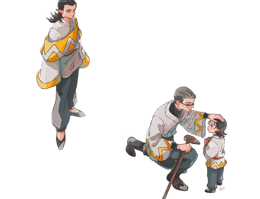 pan jing and guan xuan (luo xiaohei zhanji) drawn by otjmohu