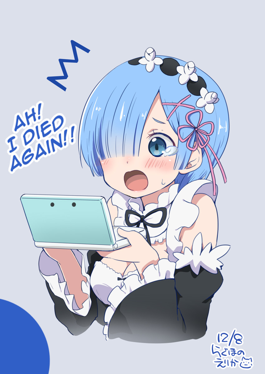 rem (re:zero kara hajimeru isekai seikatsu) drawn by ragho_no_erika