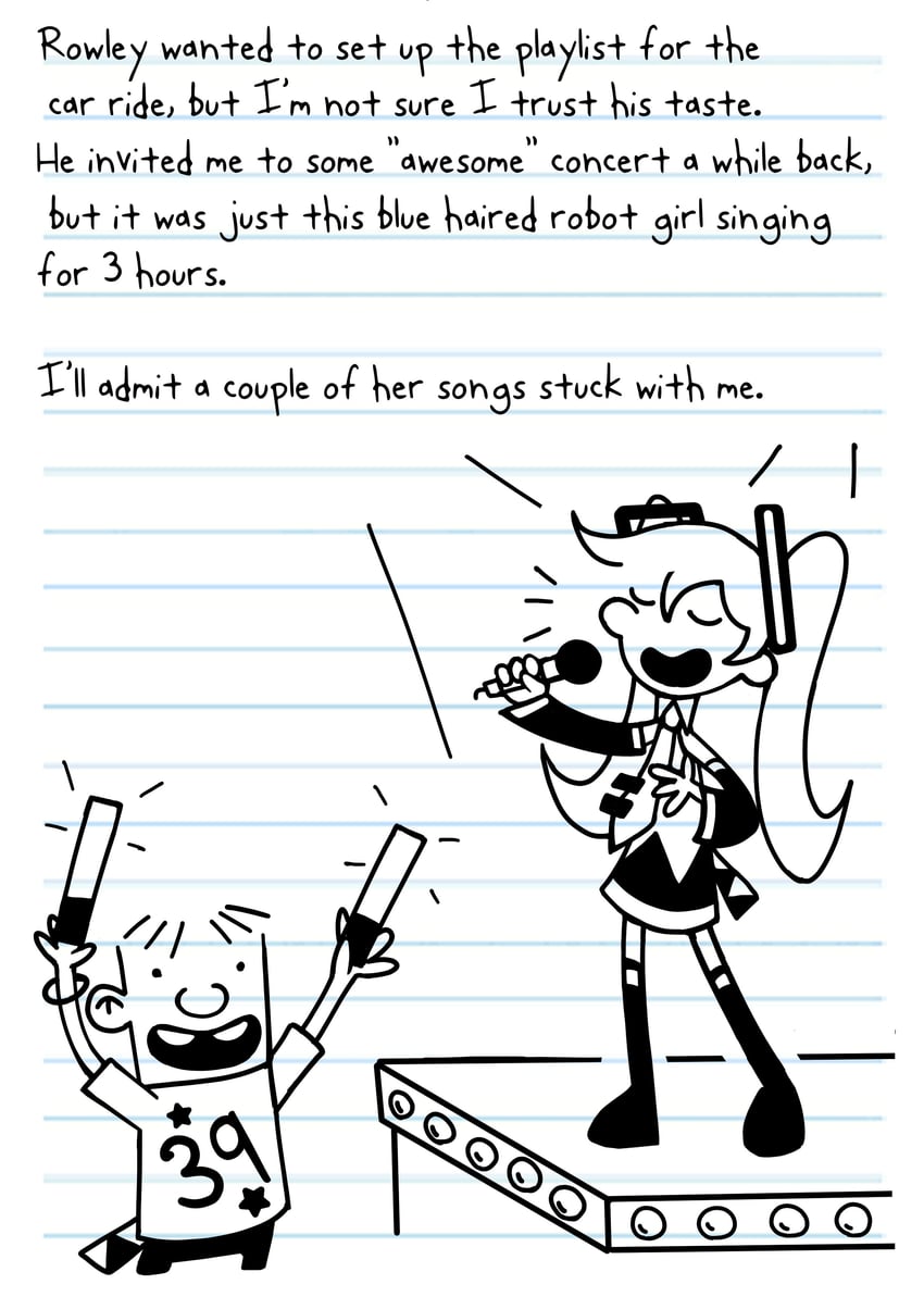 hatsune miku and rowley jefferson (vocaloid and 1 more) drawn by dizzyisdizzy