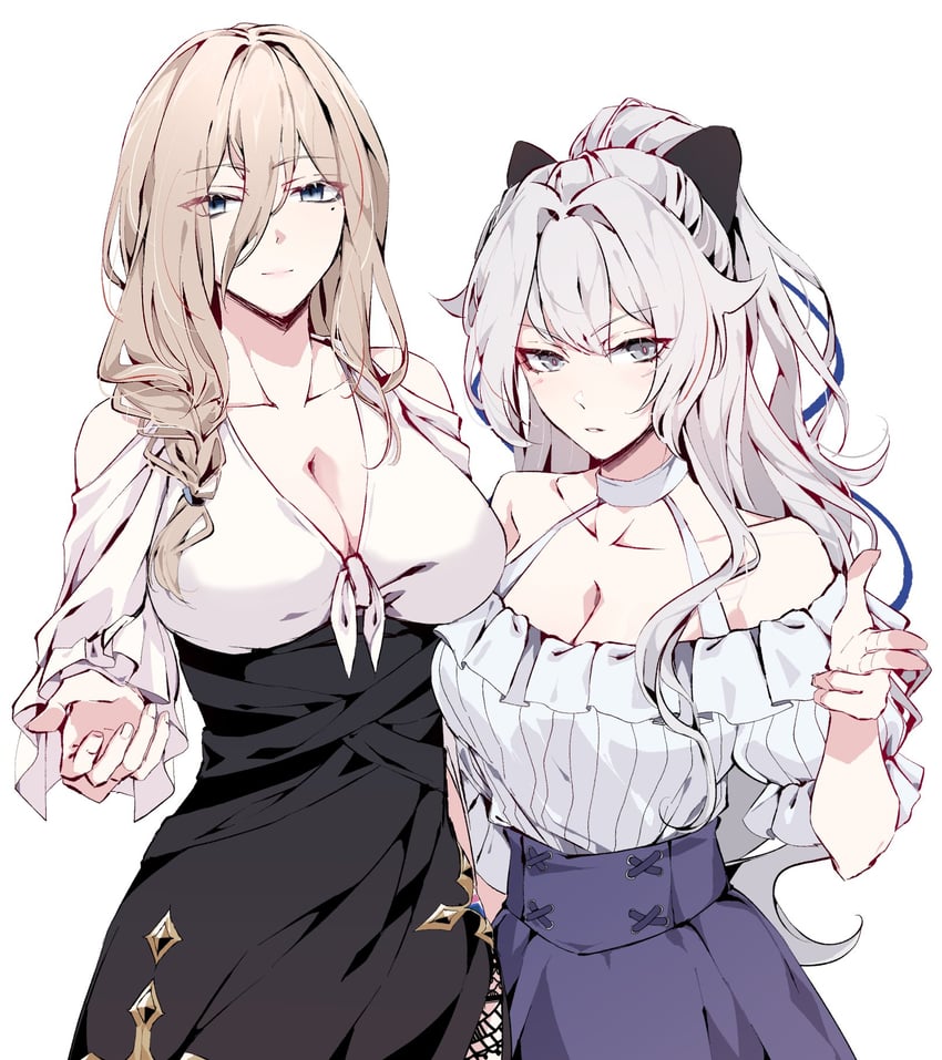 bronya zaychik and aponia (honkai and 1 more) drawn by aer007580