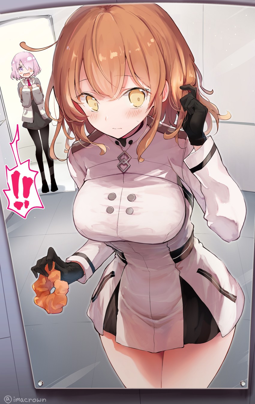 mash kyrielight and fujimaru ritsuka (fate and 1 more) drawn by akizuki_maku