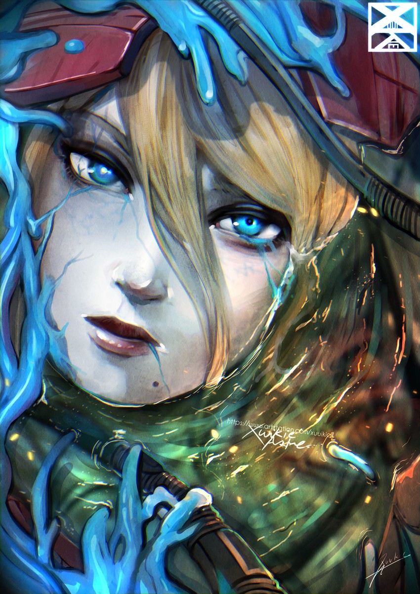 samus aran (metroid and 1 more) drawn by xuuikie_ashe